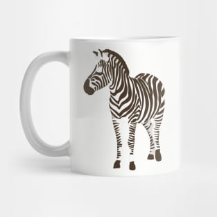 Minimalist Zebra Block Colors Mug